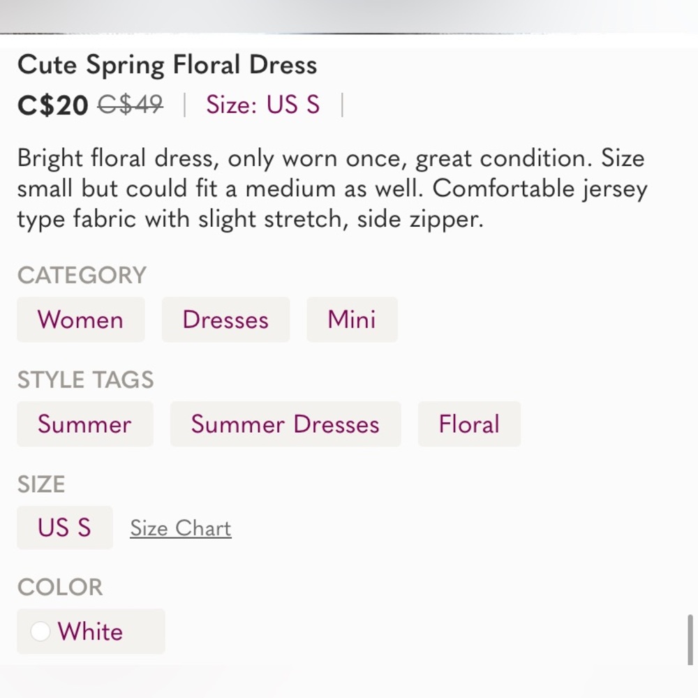 Spring Floral Dress - Picture 5 of 5